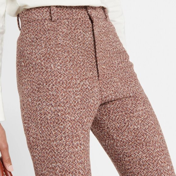 New CHLOE Tweedy Wool Boot Cut Pants 36 2 $1490 - Picture 2 of 13